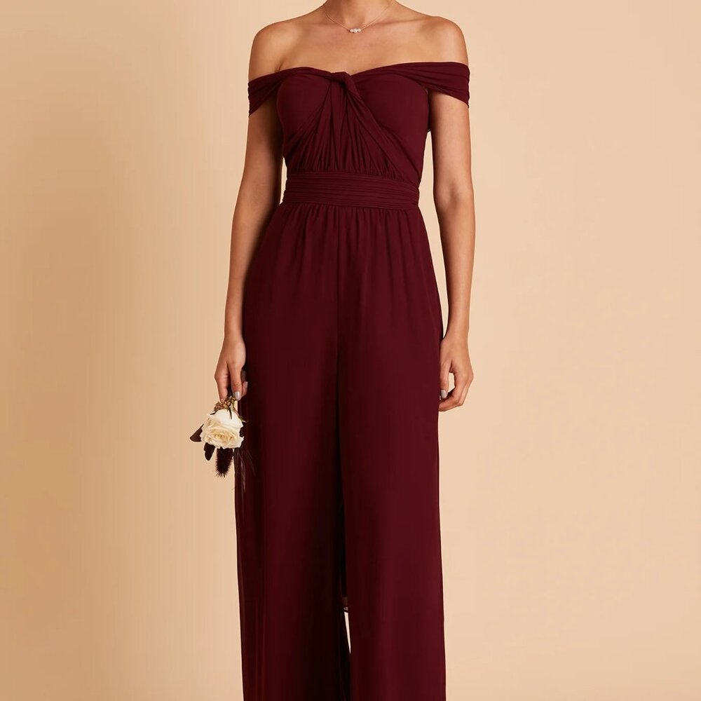 Birdie Grey - Gigi Jumpsuit in Cabernet, US S